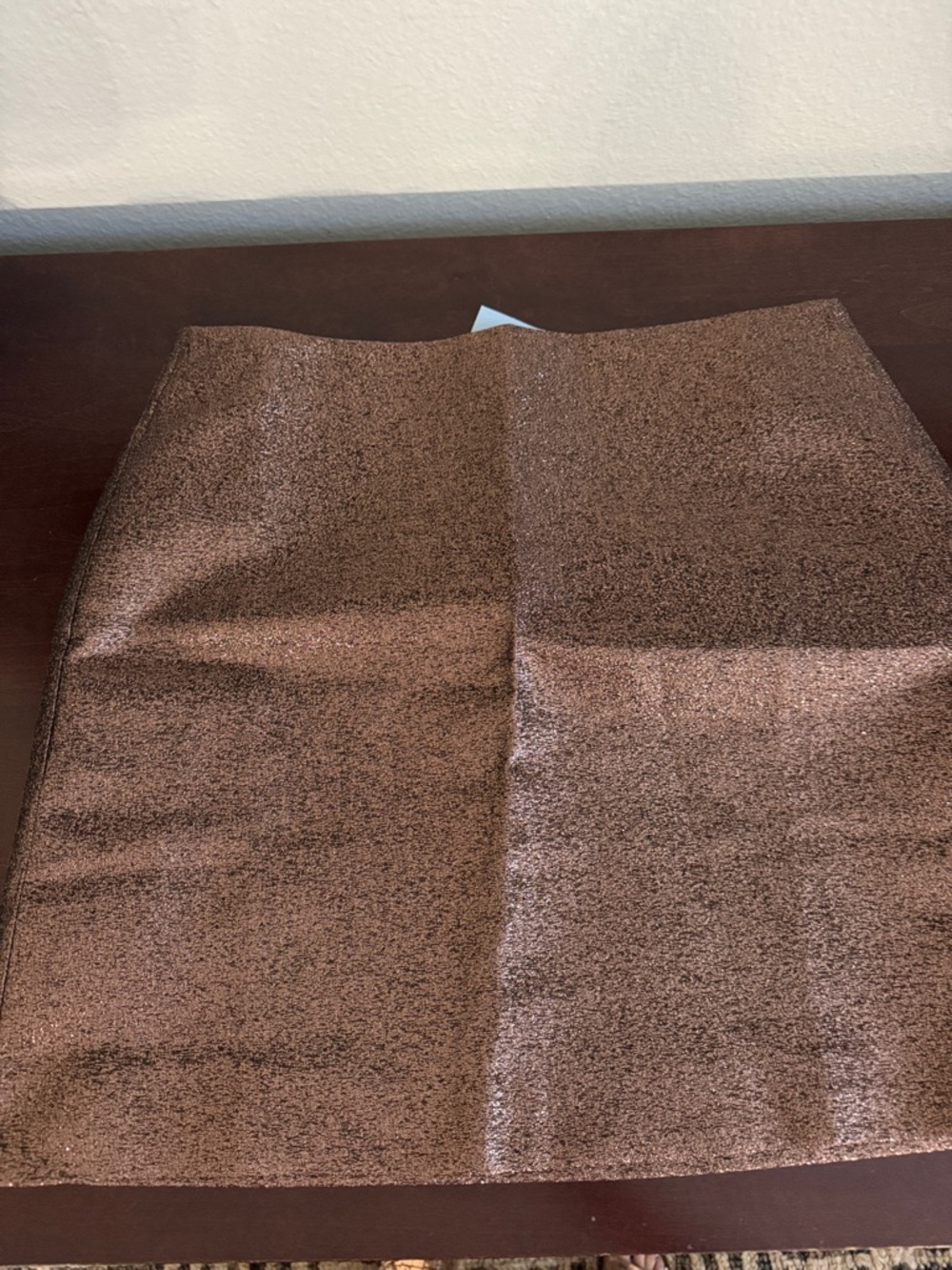 LOFT Shimmery Copper Mini Skirt